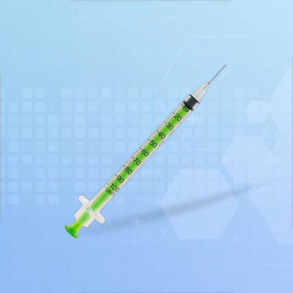 Acufine 30g x 1/2″ (0.33mm x 12mm) Ultra Low Dead Space U-100 Fixed Needle & Syringe Green